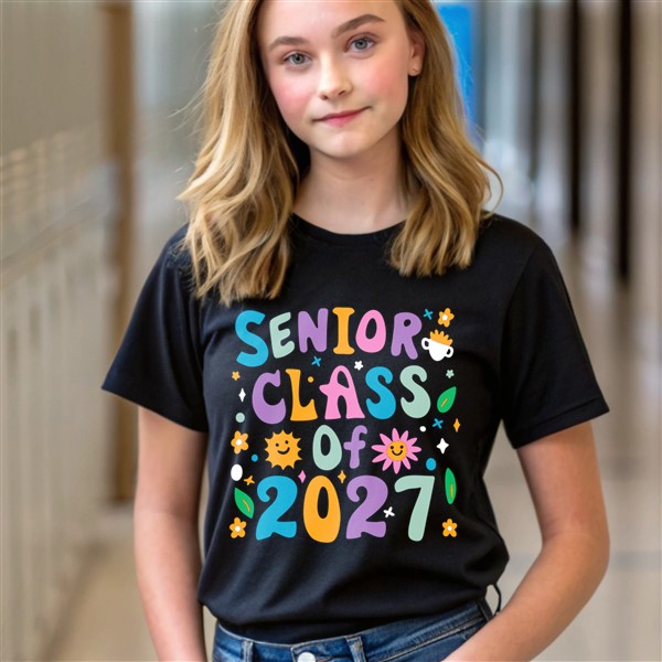 Senior Class of 2027 Shirt Designs | In the Mix with 2027 - Color Letters Design
