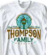 Mohonk Mountain Reunion T Shirt - Mohonk Family Tree desn-753m1