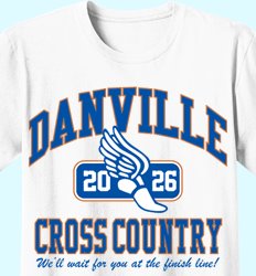 Customize Your Cross Country T-Shirts - New Vintage Design