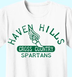 Customize Your Cross Country T-Shirts - Old School Track Design