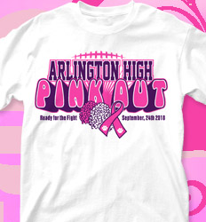 Pink Out Shirt Designs -  Pink Out Cheer - cool-716p1