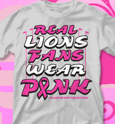 Pink Out Shirt Designs - Real Fans Wear Pink - cool-710r1