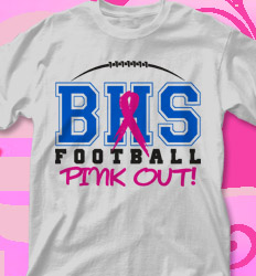 Pink Out Football Shirt Designs