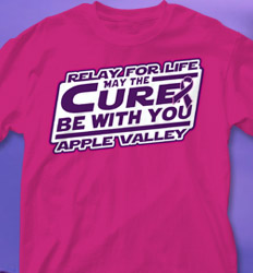 Relay for Life Shirt Designs - May the Cure cool-566m1