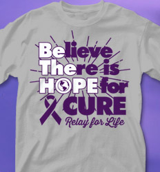 Relay for Life Shirt Designs - Be The Hope cool-366b1