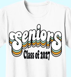 Senior Class of 2027 Shirt Designs | In the Mix with 2027 - Retro Quality 2 Design