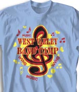 School Band Shirts - Musica desn-131m3