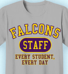 School Staff Shirts - Athletic - clas-480o4