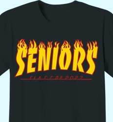 Senior Class of 2027 Shirt Designs | In the Mix with 2027 - Senior Class Flames Design