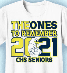 Senior Class T Shirt Design - Ones to Remember - cool-218p5