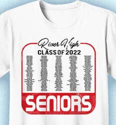 Senior Class T Shirt Design - Class Label Names - idea-35c5