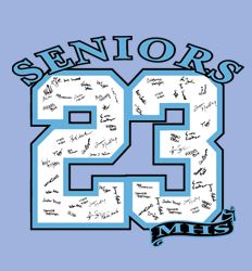 Senior Class Signature Template - Digit Banner - desn-150f5
