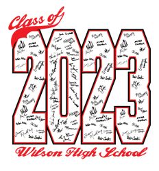 Senior Class Signature Template - Class Signatures - desn-547g2
