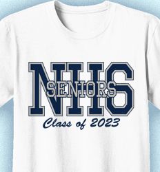 Senior Class T Shirt Design - Big Letter - desn-351a3