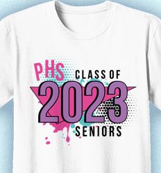 Senior Class T Shirt Design - Totally 80s - idea-314t7