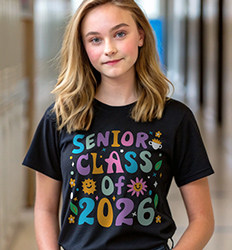 Senior Class T Shirt Design - Color Letters - idea-679c3