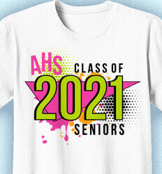 Senior Class T Shirt Design - Totally 80s - idea-314t2