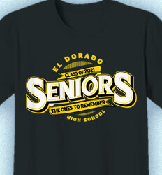 Senior Class T Shirt Design - Banner Logo - idea-31b2