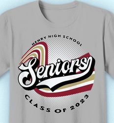 Senior Class T Shirt Design - Senior Retro Glide - idea-454s2