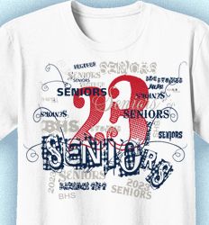 Senior Class T Shirt Design - Words - clas-956i5