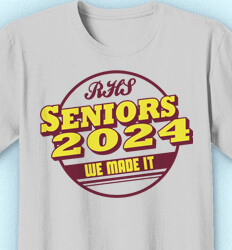 Senior Class T Shirt Design - Awesome Retro - idea-417b2