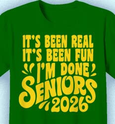Senior Class T Shirt Design - Done Slogan - idea-782d1