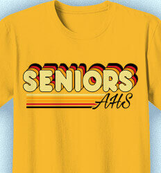 Senior Class T Shirt Design - Seniors Retro - idea-372s1