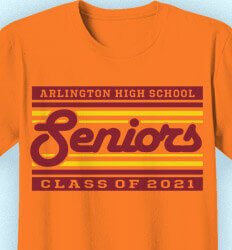Senior Class T Shirt Design - Seniors Retro Status - idea-373s1
