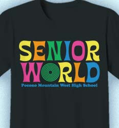 Senior Class T Shirt Design - Senior World - idea462s1