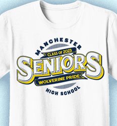 Senior Class T Shirt Design - Banner Logo - idea-31b7