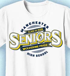 Senior Class T Shirt Design - Banner Logo - idea-31c3