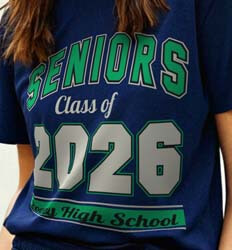 Senior Class T Shirt Design - Standard Collegiate - idea-448s6