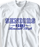 Senior Class T Shirt - College Authority desn-579c1