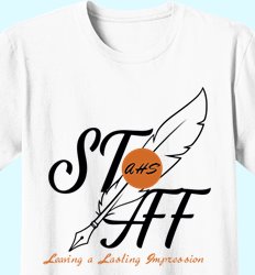 Customize Your School Staff T-Shirts - Signature Staff Design
