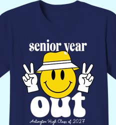 Senior Class Shirts: Click 84 NEW Design Ideas (2027) by IZA - Smiley is Out - idea-985s1