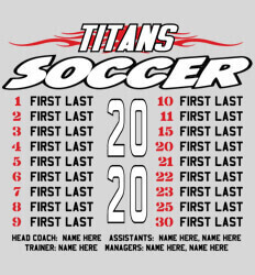 Soccer Shirt Ideas - Tribal Roster - idea-67t2