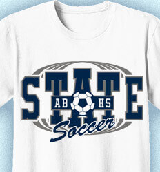 Soccer Team Shirt - State Soccer Logo - idea-343s1