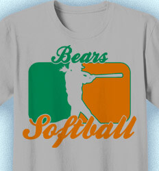 Softball Shirt Designs - Slugger Logo - cool-874s1