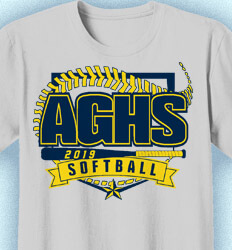 Custom Softball T-Shirt Designs: View 40 NEW Design Ideas. Order w