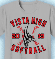 Softball T-shirt Design - Fastpitch Rip - desn-868f2