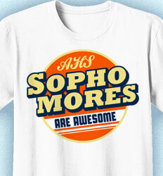 Sophomore Class Shirts - Awesome Retro - idea-417a1