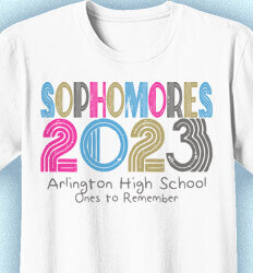 Sophomore Class Shirts - Inline Retro - idea-400i2