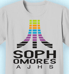 Sophomore Class Shirts - Retro Time - idea-424r1