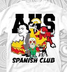Spanish Club T Shirt Designs - The Spanish Club - cool-764t1