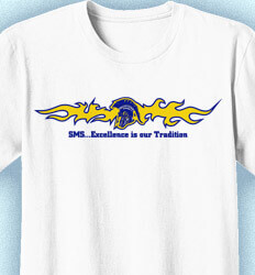 Spirit Shirts for School - Flame Stripe - clas-229f3