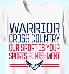 Customize Your Cross Country T-Shirts - Stencil Sport Design