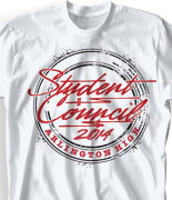 Student Council Shirt Design - Council Branding desn-916c1