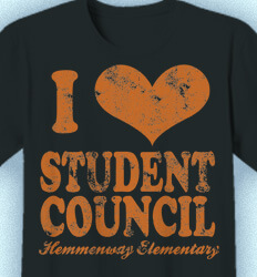 Student Council Shirts - I Heart Vintage - desn-149j2