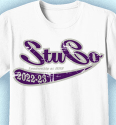 Student Council Shirts - Retro Script - clas-534b5