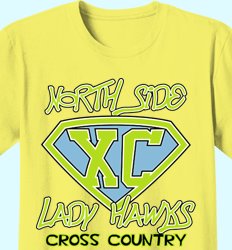 Customize Your Cross Country T-Shirts - Super X-Country Design